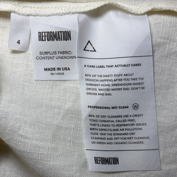 Reformation Mini Linen Dress - Picture 6 of 8